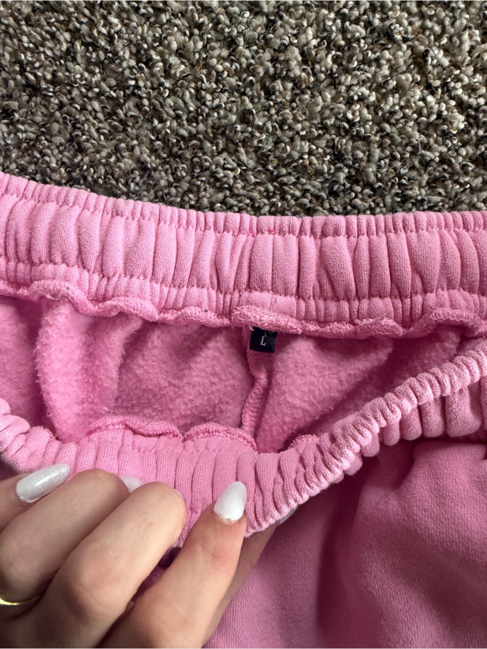 Girls' Pink Drawstring Sweatpants - Cozy Everyday Joggers - Picture 3 of 4